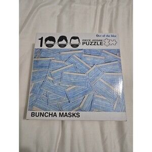 100 Piece Buncha Masks Jigsaw Puzzle Out of the Blue Novelty Puzzle Complete